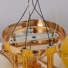 Люстра эконом "Пеппи" 5 ламп 40Вт E27 основание золото 52х52х18 см - фото 42210211