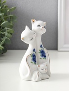 Фигурка керамика «Две кошки с котёнком», 13×8 см - Фото 2