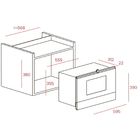 Встраиваемая микроволновая печь Teka MWR 22 BI BB, 22 л, 5 уровней мощности, таймер, бежевая - Фото 2