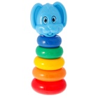 Пирамидка детская «Зайка», 5 колец - Фото 4