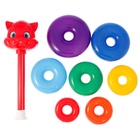 Пирамидка детская «Котик», 7 колец - Фото 5