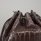 Сумка женская на шнурке, 1 отдел, наружный карман, цвет коричневый - Фото 4