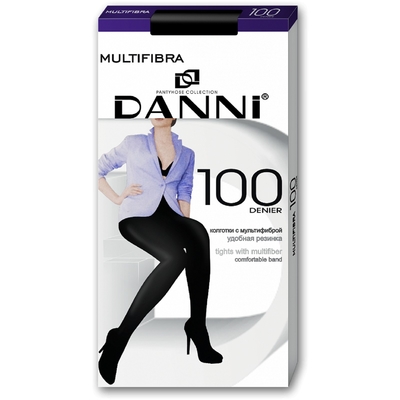 Колготки женские Danni Multifibra 100 черный, р-р 4