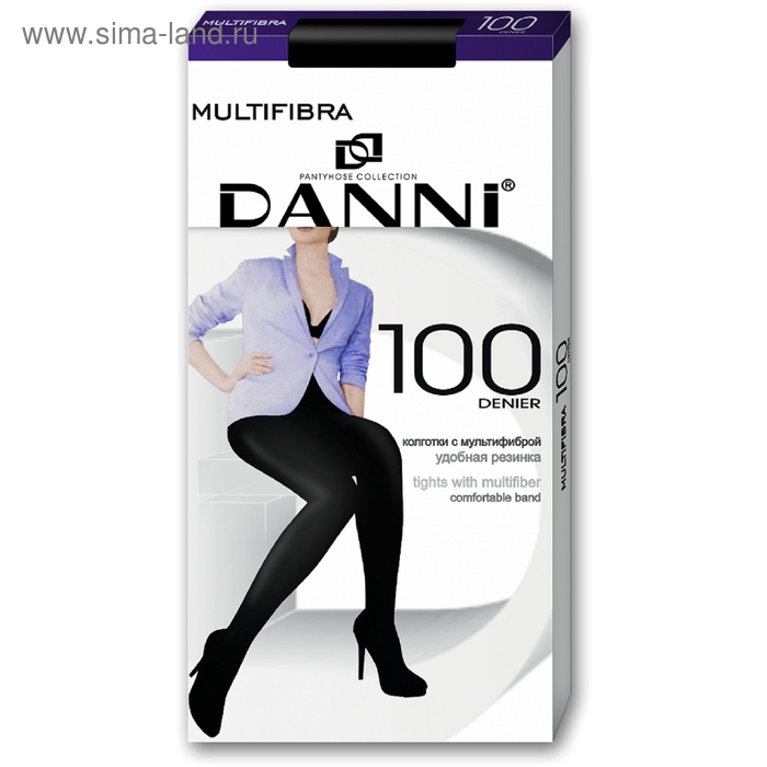 Колготки женские Danni Multifibra 100 черный, р-р 5 - Фото 1