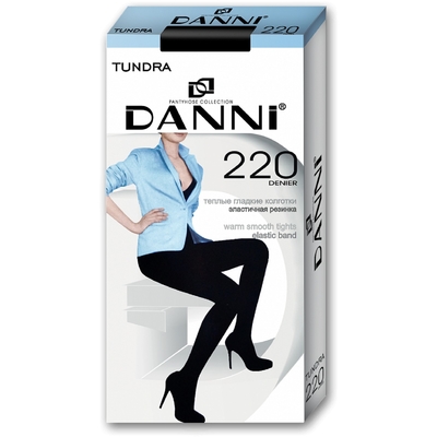 Колготки женские Danni Tundra 220 черный, р-р 3