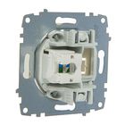 Розетка ABB Cosmo, TF (RJ 11 + гнездо), кремовая, 619-010300-221 - Фото 2