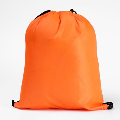 Мешок для обуви 420×340 мм, Calligrata «Стандарт», (мягкий полиэстер, плотность 210 D), оранжевый
