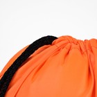 Мешок для обуви 420 х 340 мм, Calligrata "Стандарт", (мягкий полиэстер, плотность 210 D), оранжевый - Фото 4