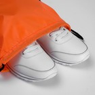 Мешок для обуви 420 х 340 мм, Calligrata "Стандарт", (мягкий полиэстер, плотность 210 D), оранжевый - Фото 5