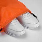 Мешок для обуви 420×340 мм, Calligrata «Стандарт», (мягкий полиэстер, плотность 210 D), оранжевый - Фото 5