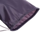 Мешок для обуви 420 х 340 мм, Calligrata "Стандарт", (мягкий полиэстер, плотность 210 D), серый - Фото 3