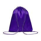 Мешок для обуви 420×340 мм, Calligrata «Стандарт», (мягкий полиэстер, плотность 210 D), фиолетовый - Фото 1