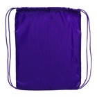 Мешок для обуви 420×340 мм, Calligrata «Стандарт», (мягкий полиэстер, плотность 210 D), фиолетовый - Фото 2