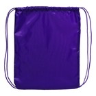 Мешок для обуви 420×340 мм, Calligrata «Стандарт», (мягкий полиэстер, плотность 210 D), фиолетовый - Фото 3