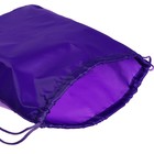 Мешок для обуви 420×340 мм, Calligrata «Стандарт», (мягкий полиэстер, плотность 210 D), фиолетовый - Фото 4