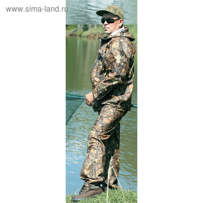 Непромокаемый маскировочный костюм «Бекас», цвет лес, размер 46-48/176 см - Фото 1