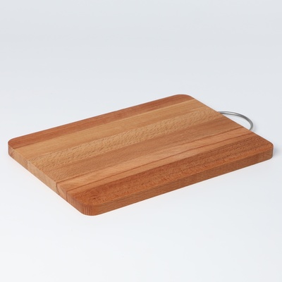 Доска разделочная деревянная Adelica, с металлической ручкой, 35×24×2 см, бук