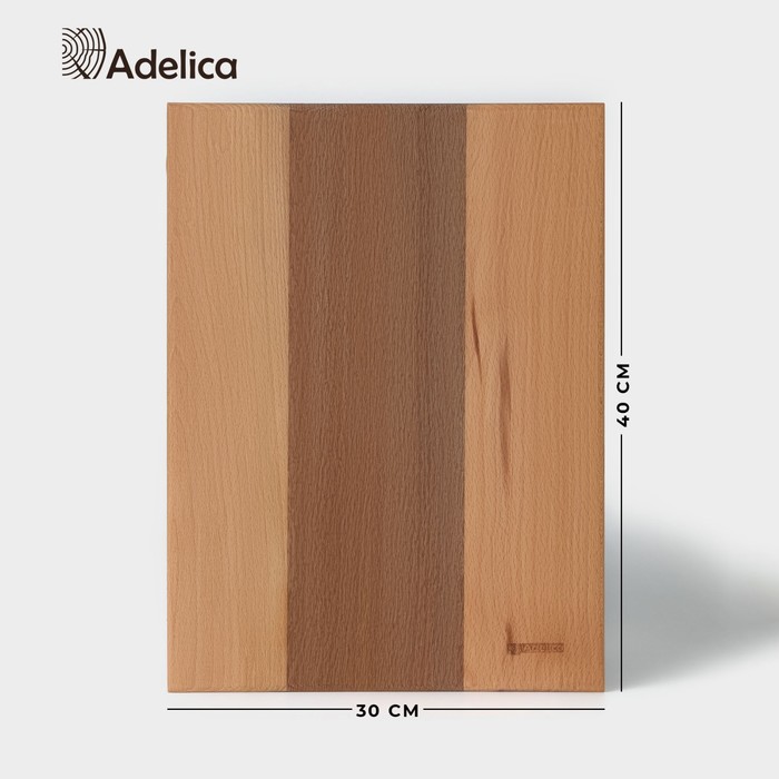 Доска разделочная Adelica Премиум «Профессиональная», 40×30×2 см, бук - Фото 1