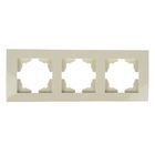 Рамка ABB Cosmo, 3 поста, кремовая, 612-010300-227 - Фото 1