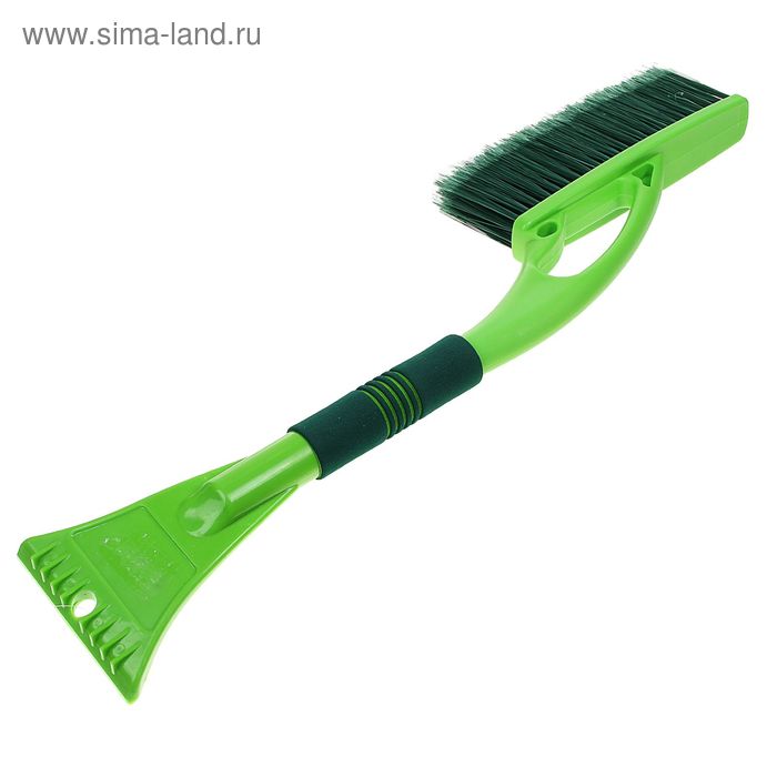 Щетка сметка, со скребком, "Li-Sa" LS206, поролоновая ручка, длинная щетина, 57.5 см - Фото 1