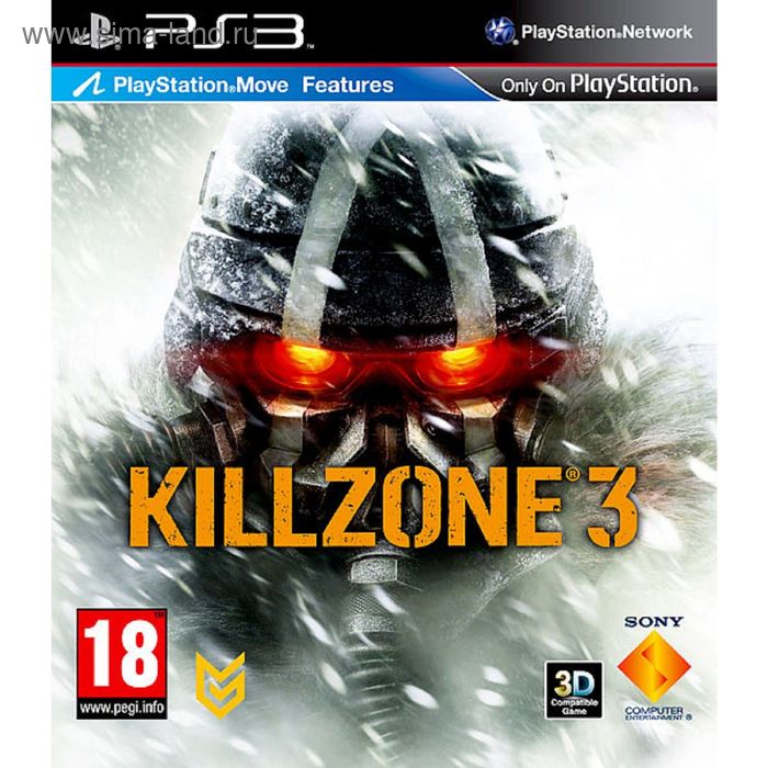 Игра для Sony PlayStation 3 Killzone 3 (с поддержкой PS Move, 3D, русская версия) - Фото 1