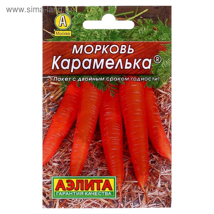 Семена Морковь "Карамелька" "Лидер", 2 г   , - Фото 1