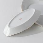 Сервиз столовый Добрушский завод «Бомонд», 37 предметов, 2 вида тарелок, фарфор, белый - Фото 4