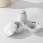 Сервиз столовый Добрушский завод «Бомонд», 37 предметов, 2 вида тарелок, фарфор, белый - Фото 5