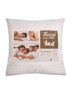 Подушка высокая Тихий Час Пуховые, размер 68×68 см, тик - Фото 6