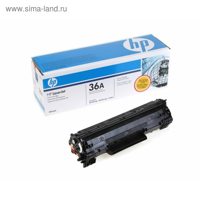 Картридж HP 36A CB436A для LJ M1522x/M1120x/P1505x (2000k), черный - Фото 1