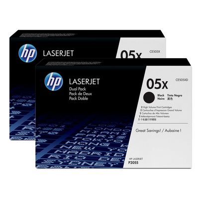 Тонер Картридж HP CE505XD черный x2уп. для HP LJ P2055 (6500стр.)