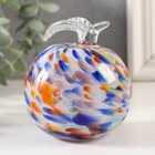 Сувенир стекло в стеклокрошку "Яблоко разное" h 90 мм - Фото 3