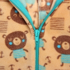 Комбинезон для мальчика рост 110 см, цвет  бежевый, принт медведь 621771-5 - Фото 4