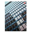 Бизнес-блокнот А6, 64 листа "Офисный стиль. Городская геометрия", интегральная обложка, глянцевая ламинация, офсет 60г/м2 - Фото 1