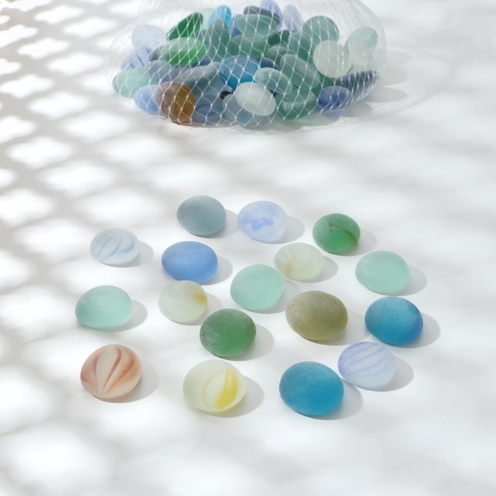 Декор стекло "Шар матовый" (250 гр) микс - Фото 1