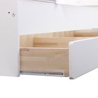 Кровать детская СКВ-5 Жираф (опуск. планка, накладки ПВХ, поперечный маятник, полка, 3 ящика) цвет белый - Фото 9