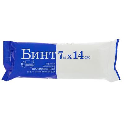 Бинт медицинский нестерильный «Емельянъ Савостинъ» плотность 32 г/м², 700×14 см
