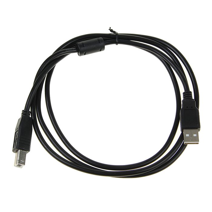 Кабель Luazon, USB A - USB B, для подключения принтера, 1.5 м, черный - фото 51293055