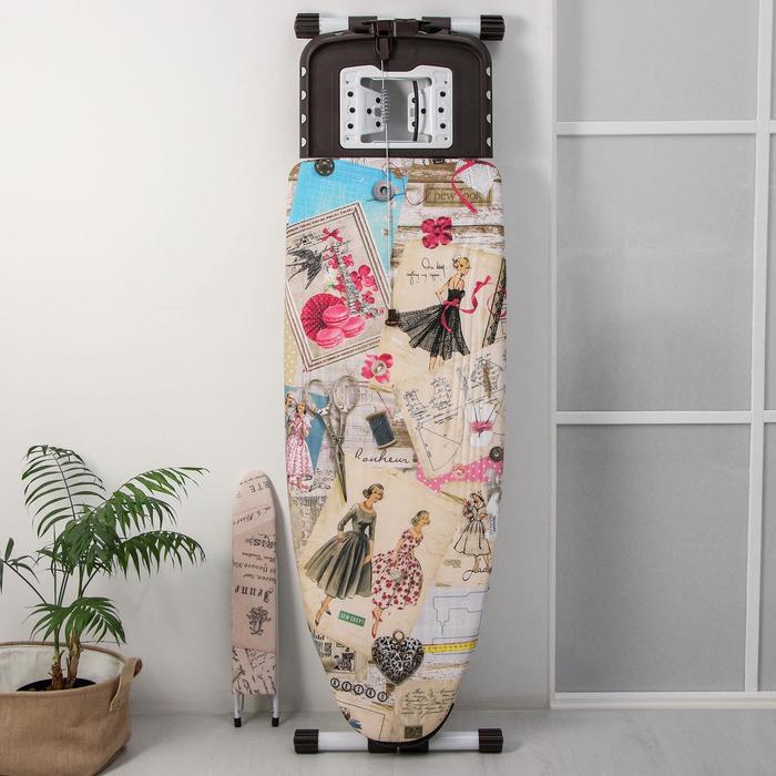 Доска гладильная Nika «Валенсия 1. Fashion», 123,5×46 см, регулируемая высота до 100 см - фото 1896559195