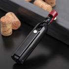 Штопор для вина Доляна «Бутылка», 12×2.5 см, чёрный - Фото 1