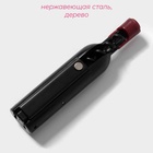 Штопор для вина Доляна «Бутылка», 12×2.5 см, чёрный - Фото 2