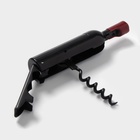 Штопор для вина Доляна «Бутылка», 12×2.5 см, чёрный - Фото 5