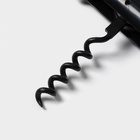 Штопор для вина Доляна «Бутылка», 12×2.5 см, чёрный - Фото 6