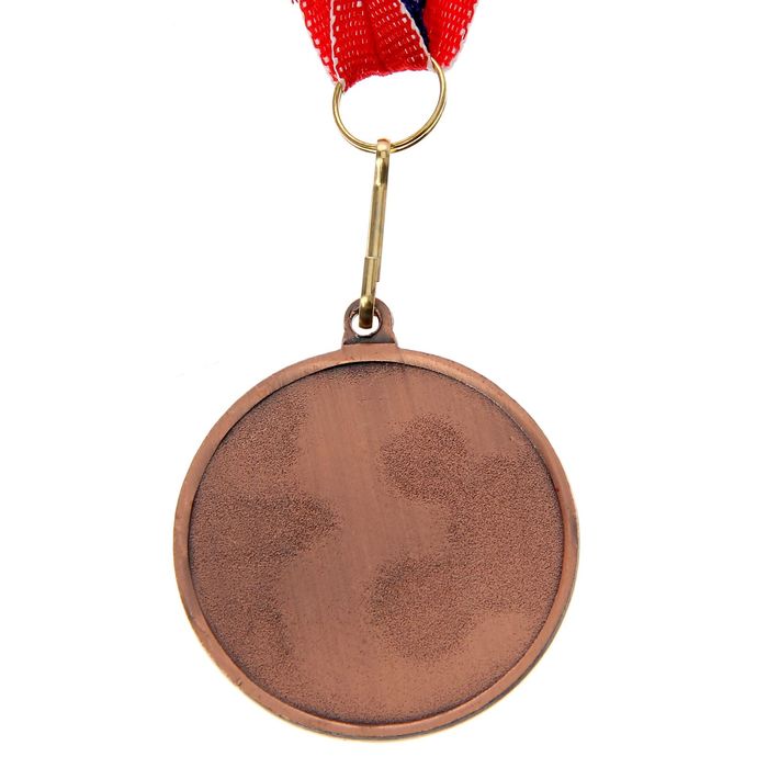Медаль призовая 045 диам 4,5 см. 3 место. Цвет бронз. С лентой - фото 1886214520