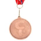 Медаль призовая 048, d= 5 см. 3 место. Цвет бронза. С лентой - Фото 3