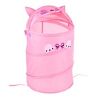 Корзина для хранения игрушек «Котенок» с ручками и крышкой, 55×33×33 см - Фото 5