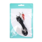 Кабель-переходник аудио Luazon Jack 3.5 (m) - 2xRCA (m), стерео, 1.2 м, чёрный - Фото 5