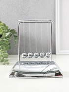 Маятник настольный антистресс «Шары Ньютона. Колыбель техно», хром, 19×19×10 см - Фото 2