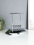 Маятник настольный антистресс «Шары Ньютона. Колыбель техно», хром, 19×19×10 см - Фото 2