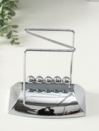 Маятник настольный антистресс «Шары Ньютона. Колыбель техно», хром, 19×19×10 см - Фото 6